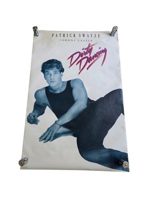 Vintage 1987 Patrick Swayze as Johnny Castle Dirty Dancing Movie Poster 23''x35''