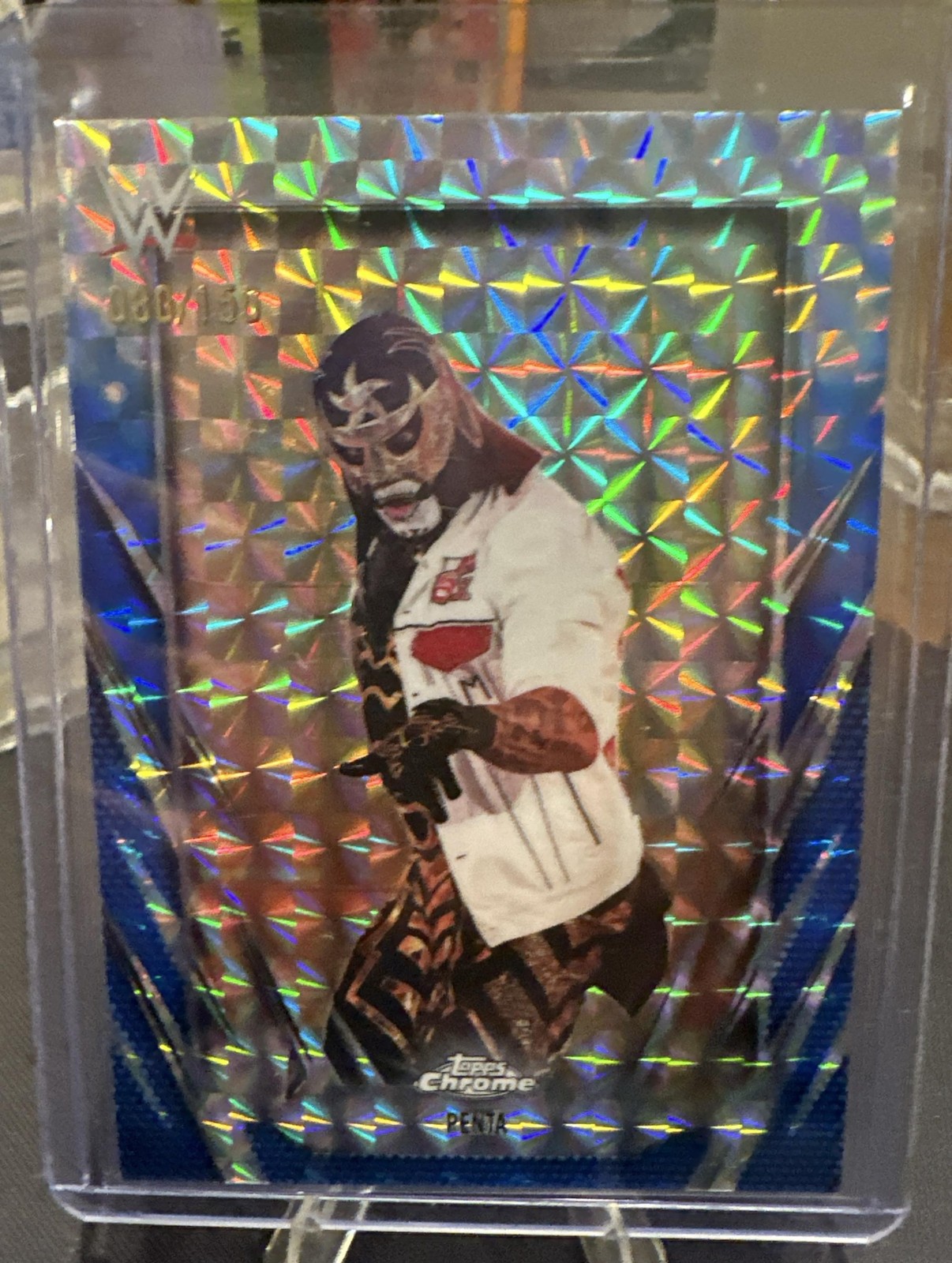 2026 Topps Chrome WWE Penta #41 Blue Geometric Refractor /150
