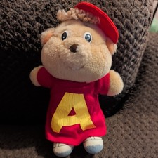 Alvin The Chipmunks Alvin Plush Doll 7.5" Stuffed Animal Vintage 1987