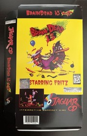 BrainDead 13 NOS Atari Jaguar Box & Manual Only NO GAME