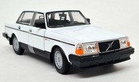 Nex 1/24 - Volvo 240 Gl White Saloon Diecast Model Car