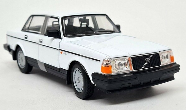 Nex 1/24 - Volvo 240 Gl White Saloon Diecast Model Car-image