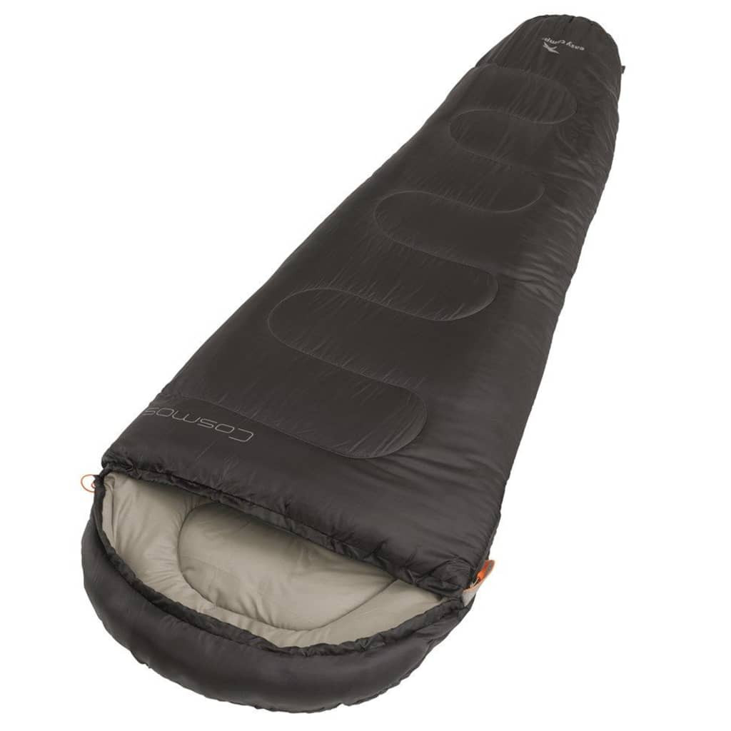 Saco de Dormir Negro Camping Exterior Acolchado Viajar Mochilero Easy Camp