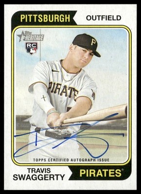 2023 Topps Heritage Real One Autographs High Number RC #ROA-TS Travis Swaggerty