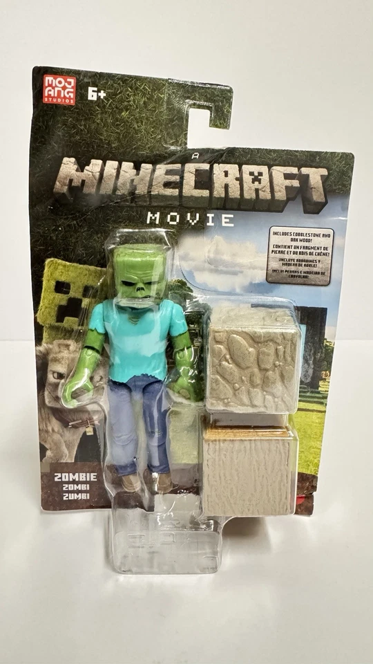 Figura de acción Minecraft Movie Toys Zombie Mattel 2025 Foto 2 de 4