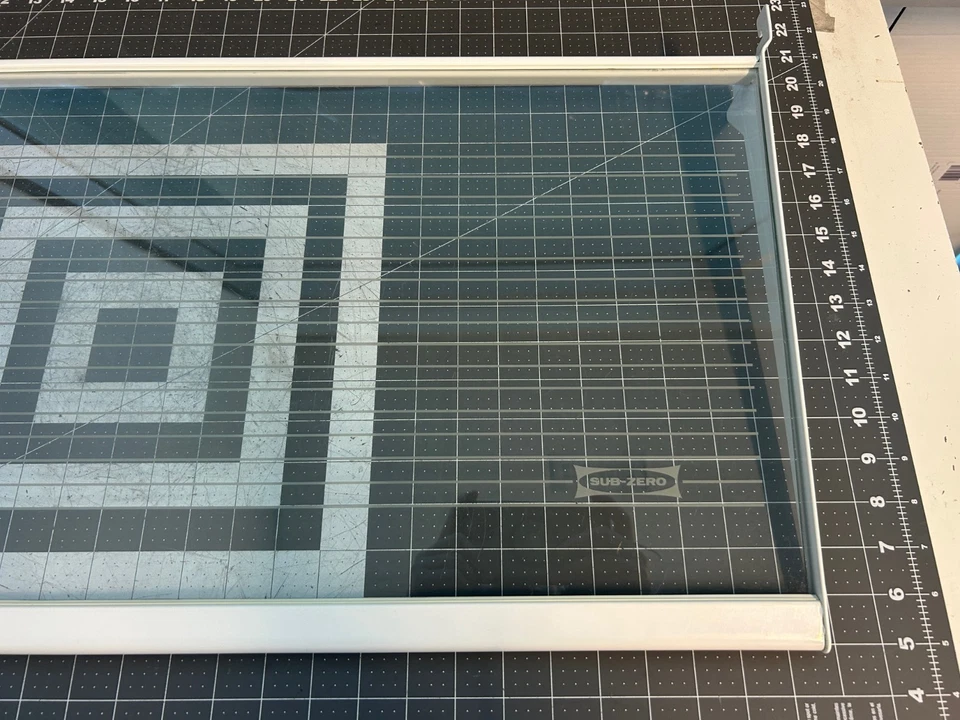 Sub-Zero Refrigerator Glass Shelf P# 4180760 7005823 - Image 3 of 4