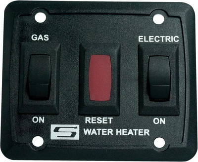 233111 DEL Water Heater ON/OFF Wall Switch, Black RV Interior Wall Mount On/Off