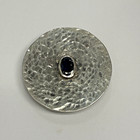 Handmade Artisan KEENAN Sterling Silver Blue Sapphire Stone GOLF BALL MARKER 4.0 — photo 3