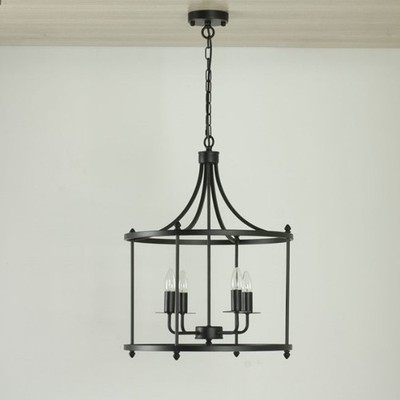 Iron Hanging Lantern Superior Quality Modern Style Round Shape for Home