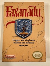 Faxanadu 1989 Nintendo NES Game Box Only With Protective Case Vintage