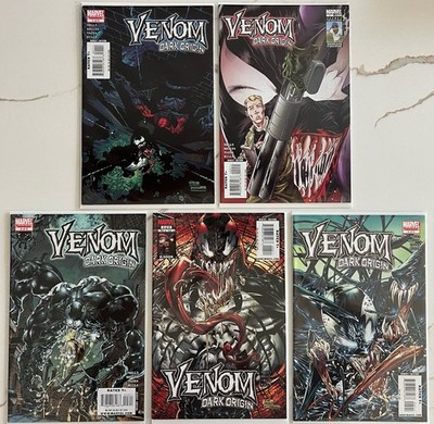 Venom: Dark Origin #1-5 Complete Mini-Series Set (2008) Full Run Marvel Comics