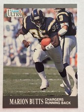 1991 Fleer Ultra #120 Marion Butts San Diego Chargers