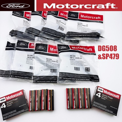 #ad 8Set OEM Motorcraft Ignition Coil DG508 amp;Spark Plug SP479 For Ford F150 4.6 5.4L $90.00