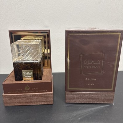 Lattafa Khamrah Qahwa Eau De Parfum 3.4 oz / 100ml New Sealed Unisex