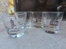 Praha / Prague Czech Republic Shot Glass Souvenirs 4 Castle Designs 1 3/4 