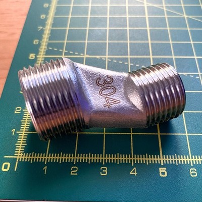Rohrreduzierer 1/2'' x 3/4'' Außengewinde BSP Bad Dusche Hundebein exzentrisch NEU