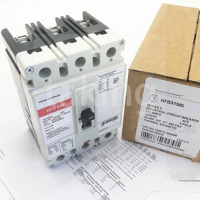 New Circuit Breakers for EATON HFD3150L CIRCUIT BREAKER 3P 150A 600V HFD 65k