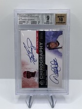 2008 SP Authentic Chirography Signatures Dual Griffey Jeter 20/25 BGS 9/10 Auto