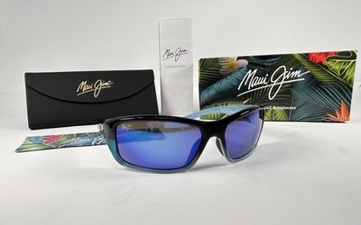 Maui Jim Barrier Reef Blue with Turquoise Blue HI Polarized Sunglasses MJ792-06C