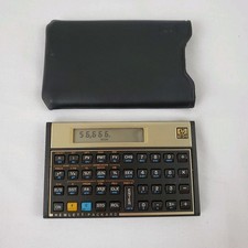 Vintage HP 12C Financial Calculator w/Original Cover Hewlett-Packard Works Fine