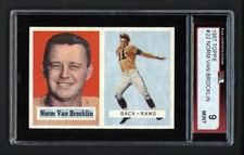 1957 TOPPS #22 NORM VAN BROCKLIN KSA 9 MINT