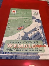 England v Scotland Programme 9/4/1949