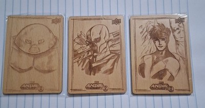 2023 UD Marvel Anime Volume 2  Wood Block Echo Lot Of 3 / Juggernaught, Deathlok