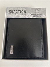 Kenneth Cole Reaction Black Leather Wallet New
