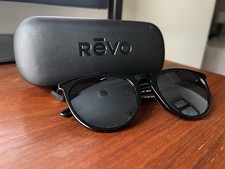 New REVO Sage Shiny Black Polarized Lens Color: Graphite With Case