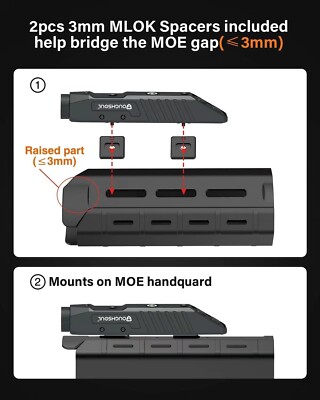 FIREFIELD TORCIA TATTICA COMPATTA BattleTek DA PISTOLA / FUCILE 150 Lumen Nera - Foto 10