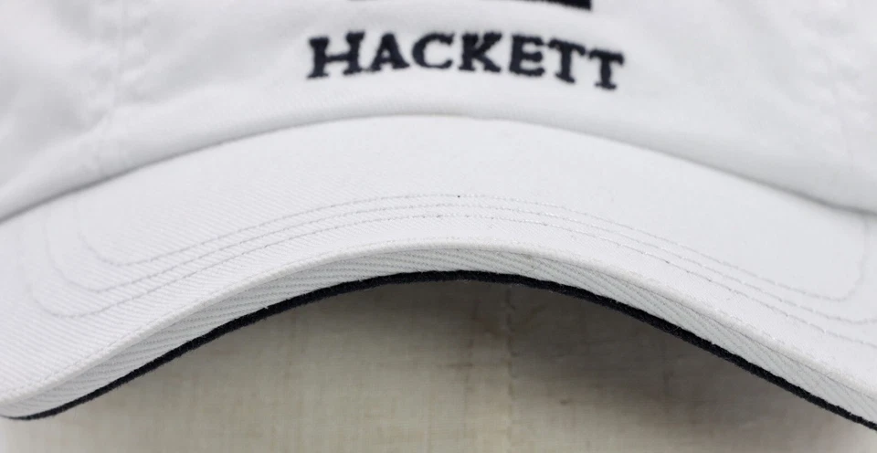 HACKETT LONDON CAP WHITE KAPPE BERRETTO GORRA LUXE GENUINE CLASSIC ONE SIZE NEW - Imagen 4 de 4