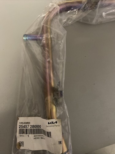 KIA Heater Pipe 254572B000, NEW, GENUINE - Picture 2 of 7