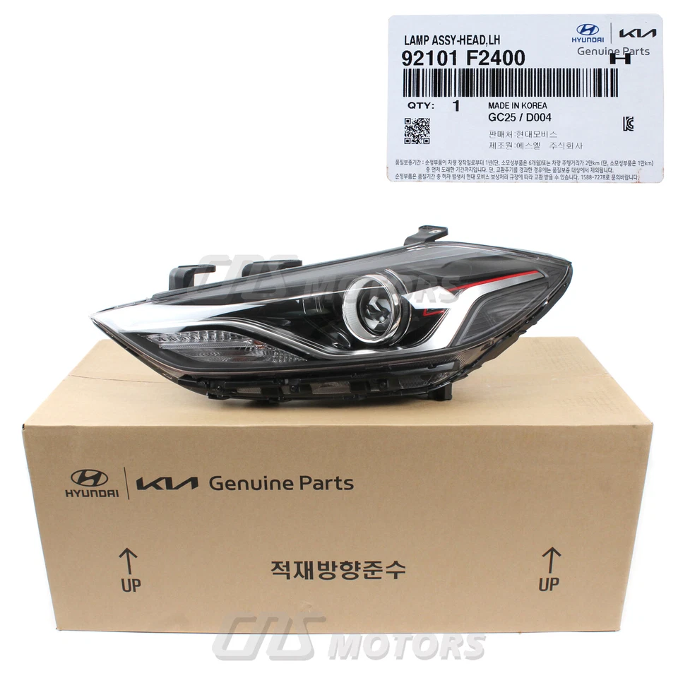 GENUINE HID DRL Headlight LEFT & RIGHT for 2018 Hyundai Elantra Sport 92102F2400 Foto 2 de 4