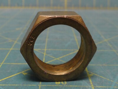 Brass Hex Nut Length 5/8'' Hex Width 1 1/4'' Internal Thread Pitch 1/8'' ID 1'' EPC