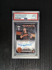 2024 Topps Chrome Tyler Fitzgerald Rookie Autograph PSA 10 