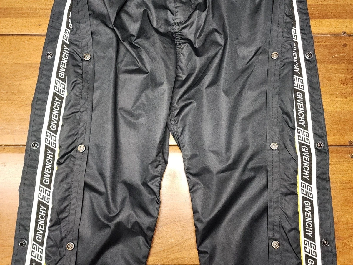 □071 Givenchy Men's Black Track Pants Size 48