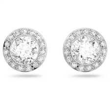 BNIB SWAROVSKI ANGELIC Round Cut Stud Clear earrings & Gift Bag £65.00