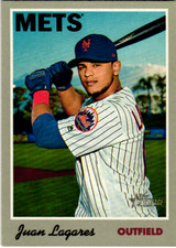 2019 Topps Heritage Juan Lagares #26 New York Mets Baseball Card