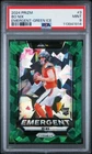 2024 Prizm Bo Nix #3 Emergent Green Ice Prizm RC PSA 9 MINT BRONCOS