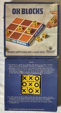 Collectable Vintage ?OX BLOCKS? Tic-tac-toe game Vic-Toy, 1970