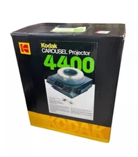 KODAK Carousel 4400 Slide Projector Remote 140 Tray Manual & Box RARE Film Set