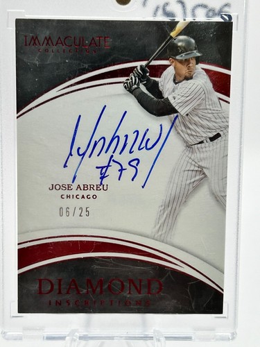 JOSE ABREU AUTO LOT X3 - IMMACULATE 2016 /25, IMMACULATE 2017 /10, A & G 2022 JT - Picture 3 of 5