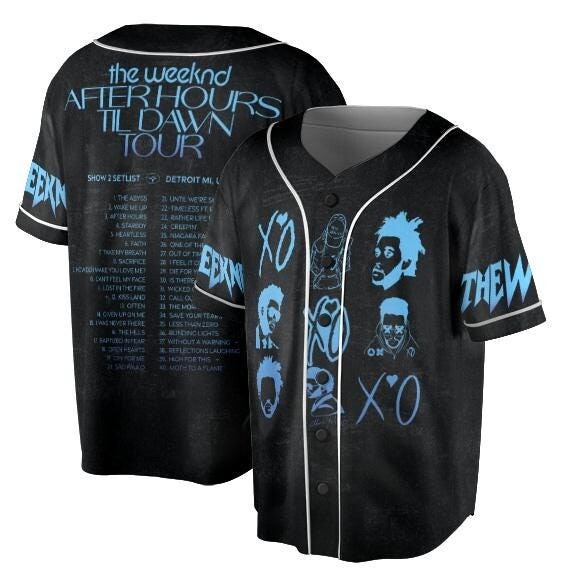 The Weeknd Tour 2025 Baseball Jersey | eBay