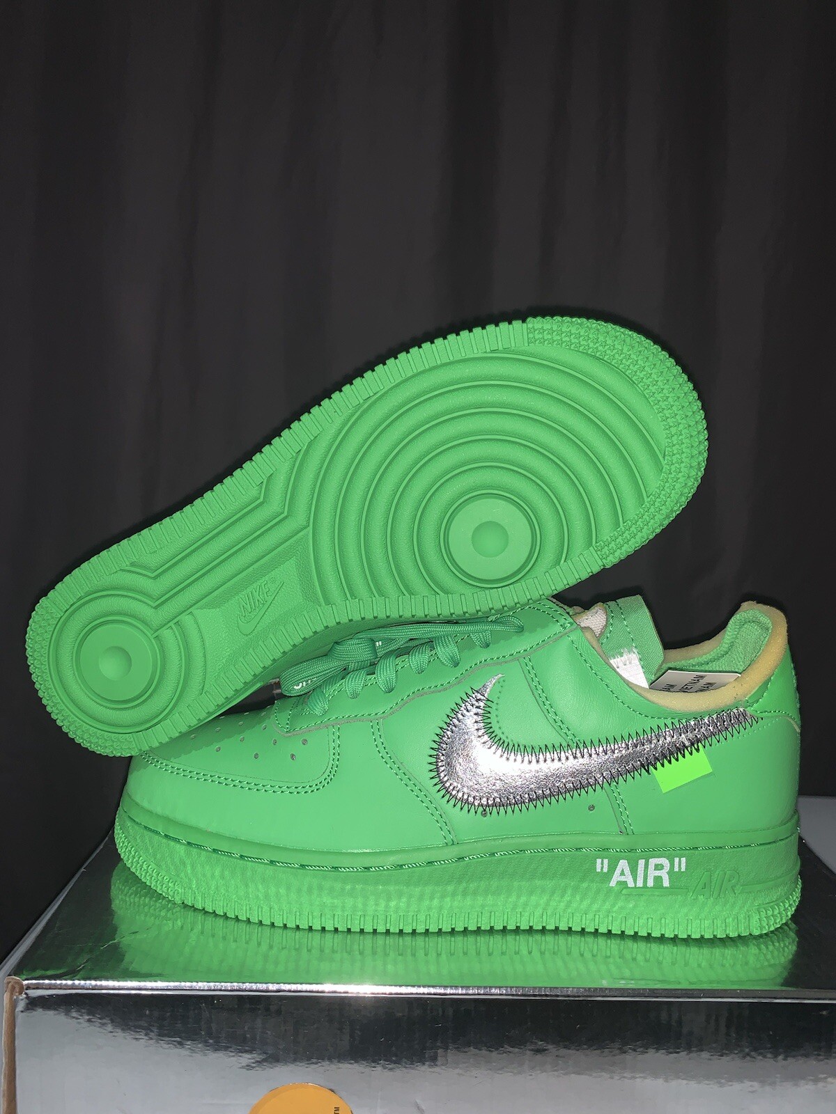 OFF WHITE X NIKE Taglia 5 Nike x Off White Air Force 1 ""Brooklyn"" (DX1419 300)