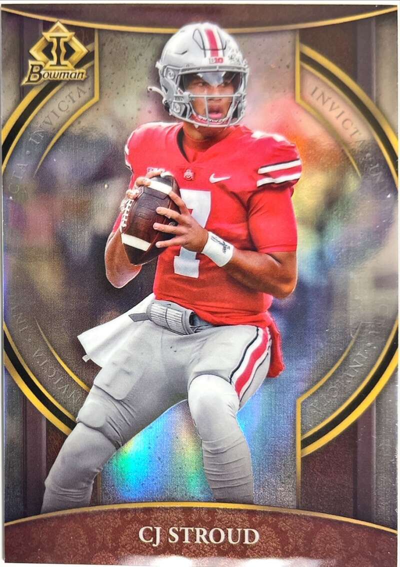 2022 Bowman Chrome University Invicta Refractor #BI-2 CJ Stroud  Buckeyes
