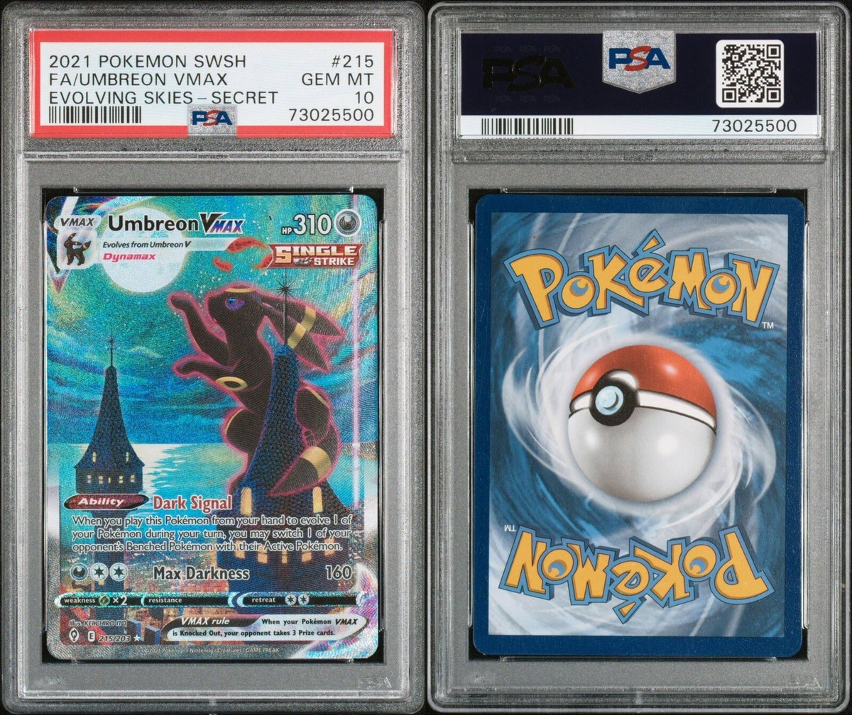 Umbreon VMAX Alt Art 215/203 PSA 10 Gem Mint Pokemon Umbreon VMAX Alt Art 215/203 PSA 10 Gem Mint Pokemon