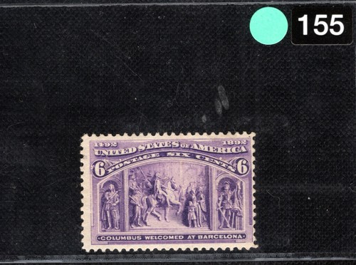 USA Stamp Scott.235 6c Purple COLUMBUS BARCELONA (1892) Mint MM Cat $55 LIME155 - Picture 6 of 6