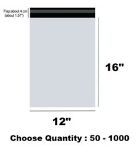 Poly Mailers 12"x16" Mailing Envelopes Self Seal Adhesive Waterproof Tear Proof