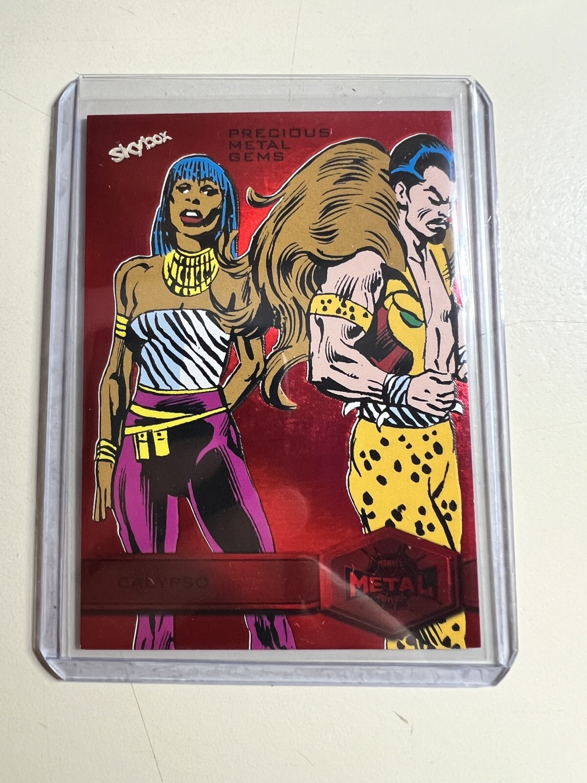 2022 Marvel Metal Universe Spider-Man High Series PMG Red 17/100 Calypso #115