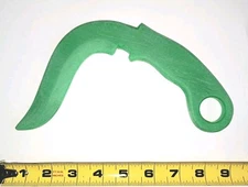 Karambit Training Knife Trainer Jade Polypropylene Fixed Saber New Green Blade